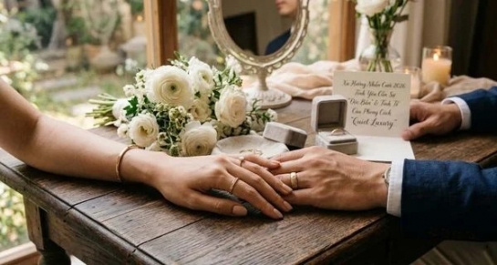 Bí quyết chọn nhẫn cưới và đặt tiệc cưới tại nhà.